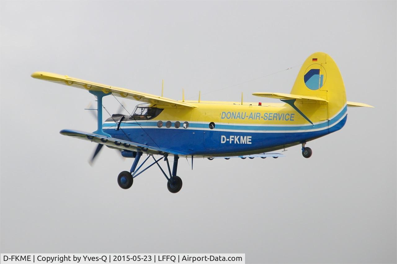 D-FKME, 1957 Antonov An-2 C/N 1G17805, First flight with Antonov An-2, La Ferté-Alais airfield (LFFQ) Air show 2015