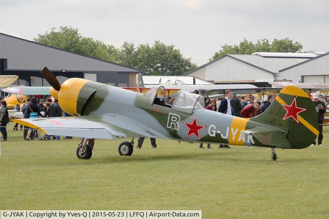 G-JYAK, 1985 Yakovlev Yak-50 C/N 853001, Yakovlev Yak-50, Static display, La Ferté-Alais airfield (LFFQ) Airshow 2015