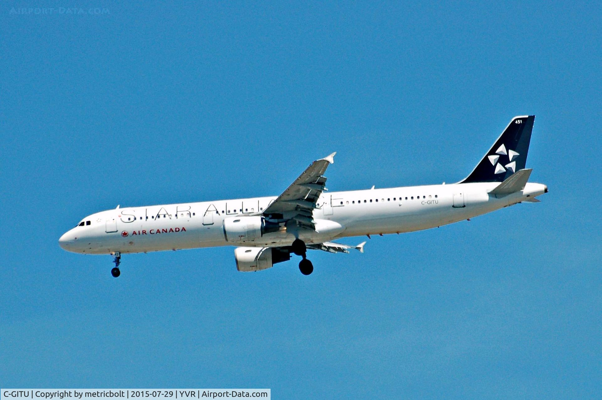 C-GITU, 2001 Airbus A321-211 C/N 1602, AC105 from YYZ