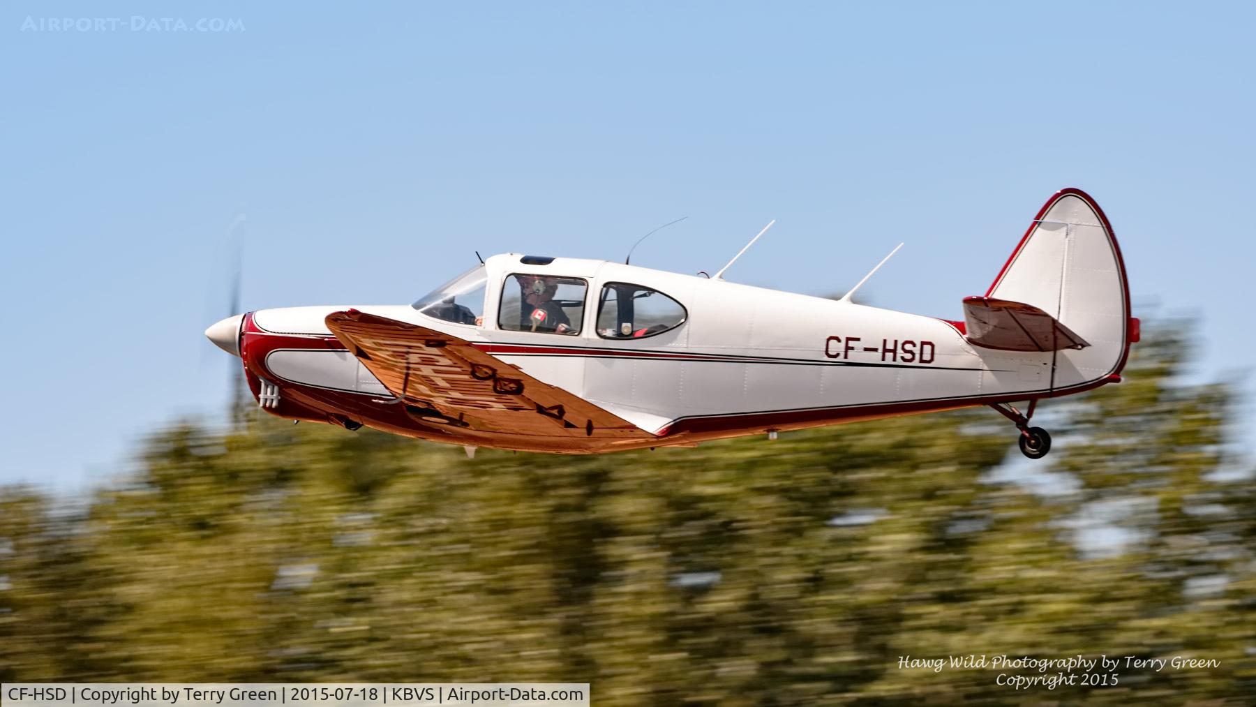 CF-HSD, 1946 Globe GC-1B Swift C/N 2036, Skagit Regional Airport, Heritage Flight Museum July Fly-Day