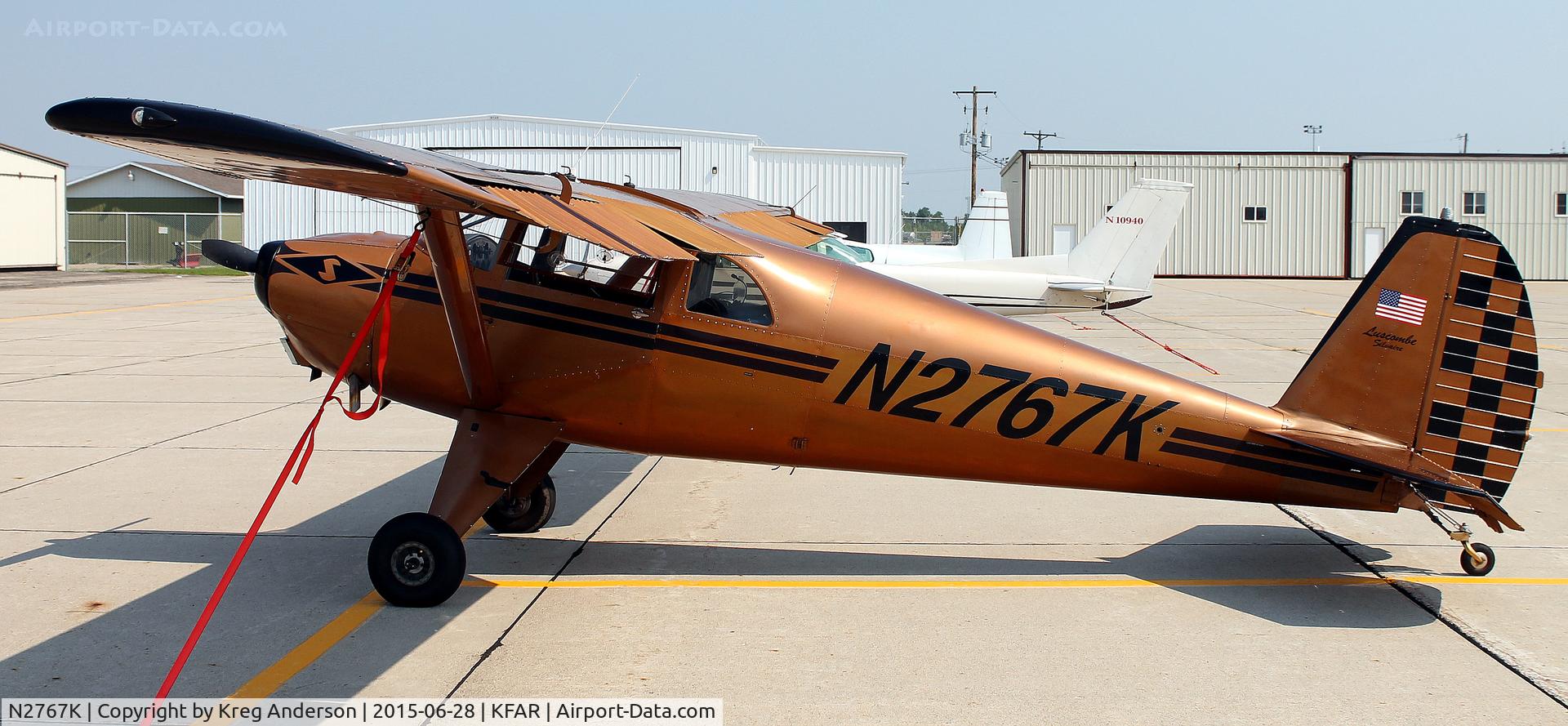 N2767K, 1947 Luscombe 8E Silvaire C/N 5494, Luscombe 8E Silvaire on the ramp in Fargo, ND.
