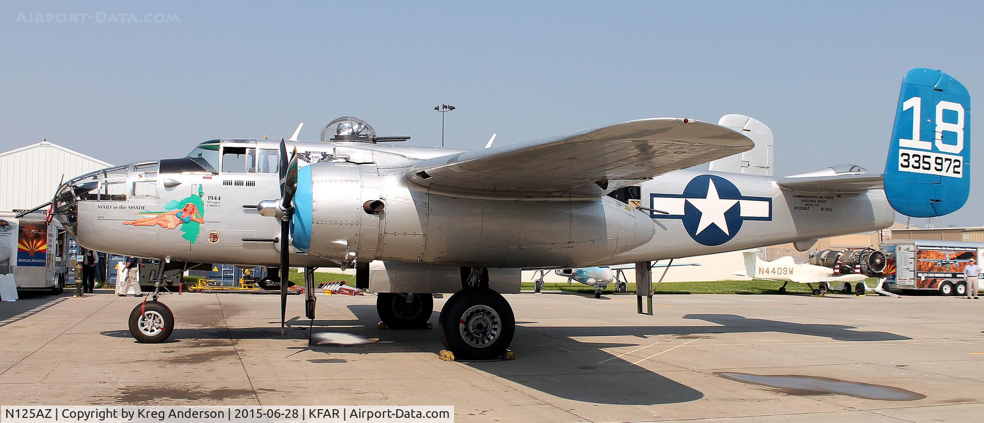 N125AZ, 1960 North American TB-25N Mitchell C/N 108-35262, North American TB-25N Mitchell at the Fargo Air Museum.