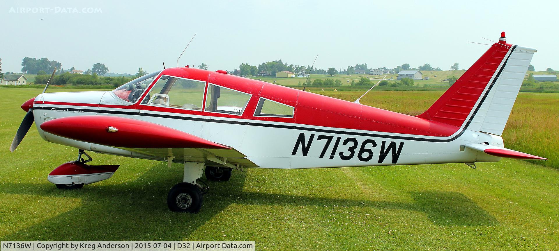 N7136W, 1962 Piper PA-28-180 C/N 28-937, 2015 Starbuck Fly-in