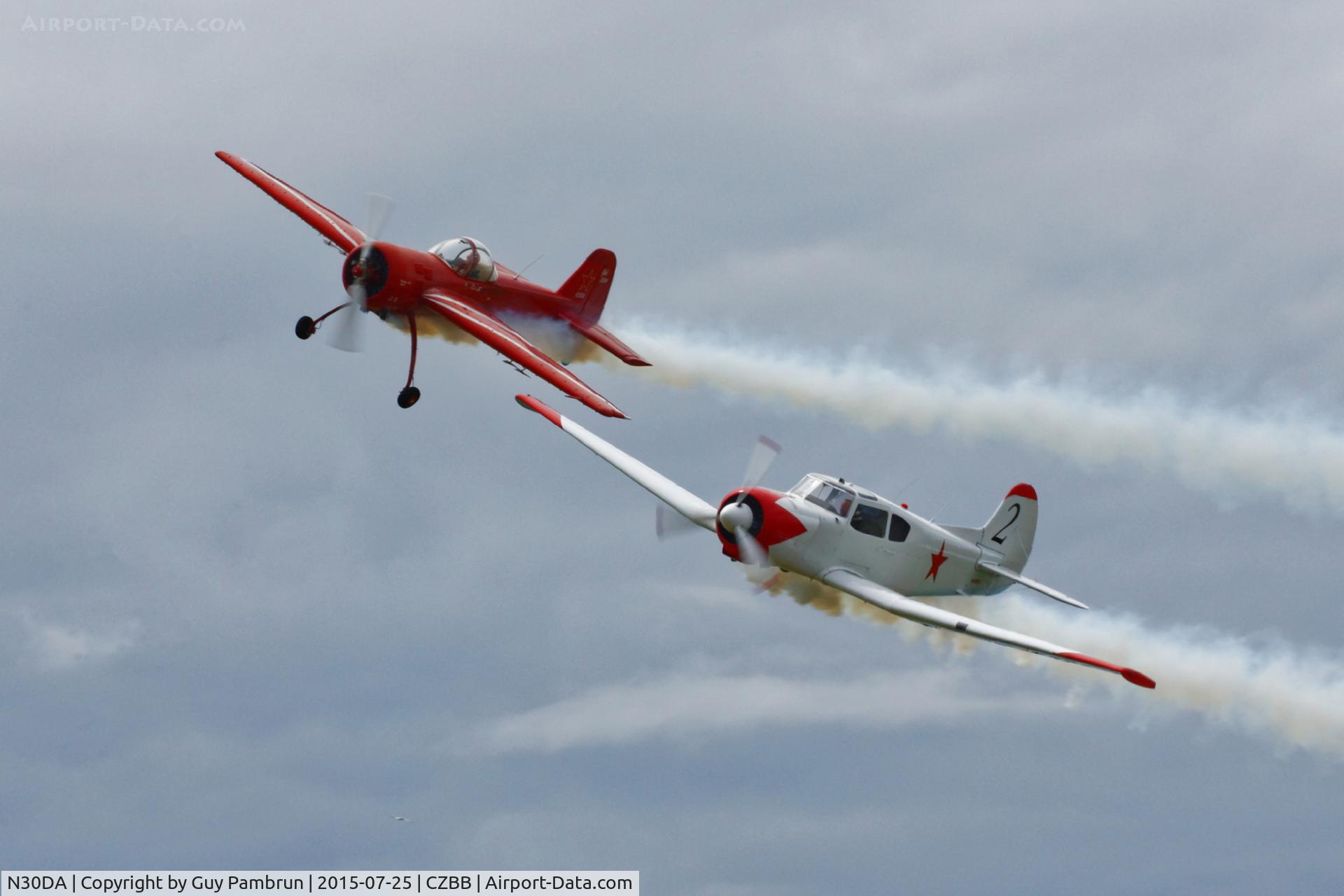 N30DA, 1991 Yakovlev Yak-55M C/N 910302, Doing their thing