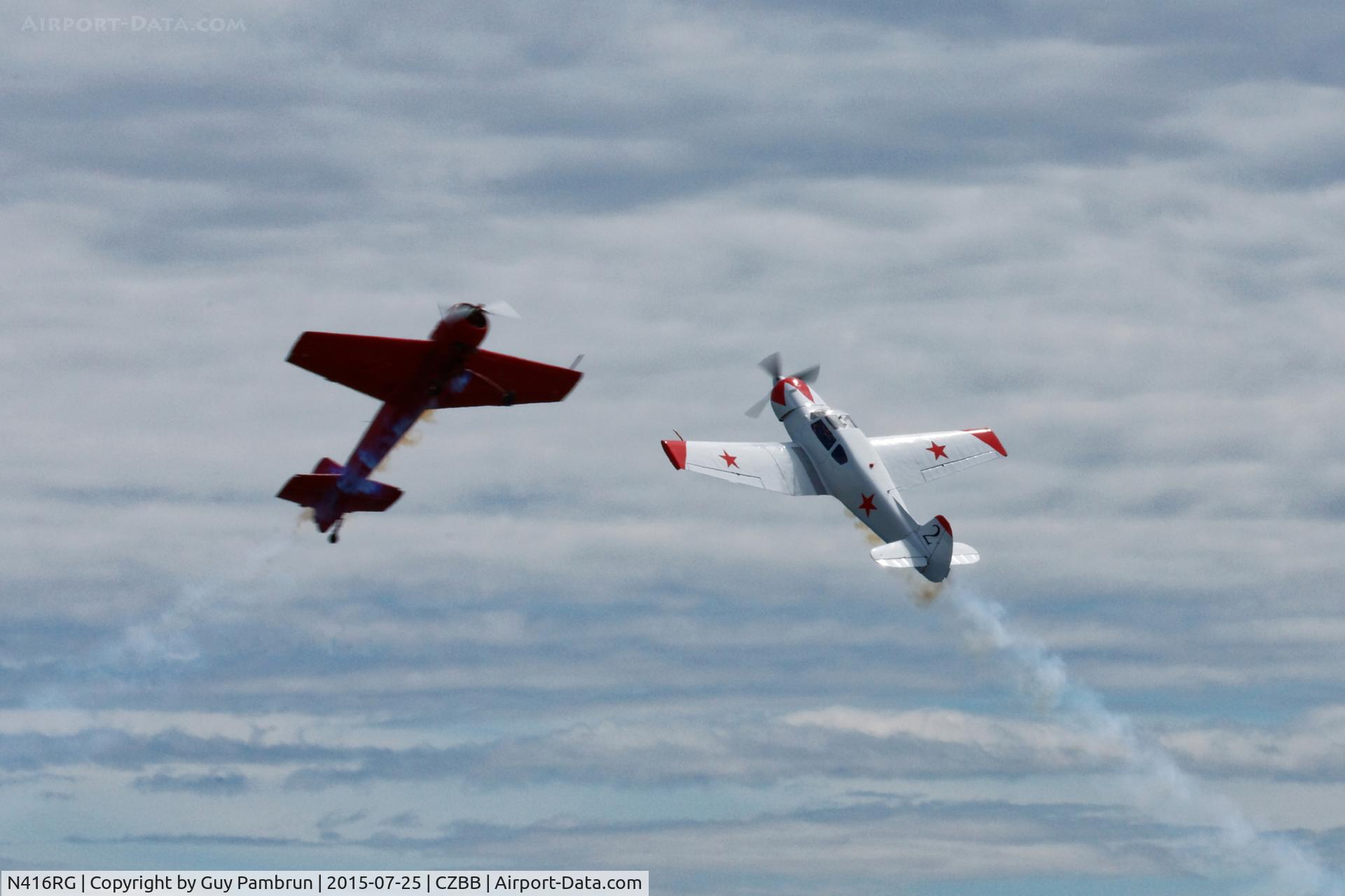 N416RG, 1975 Yakovlev Yak-18 C/N 5200208, Doing their thing