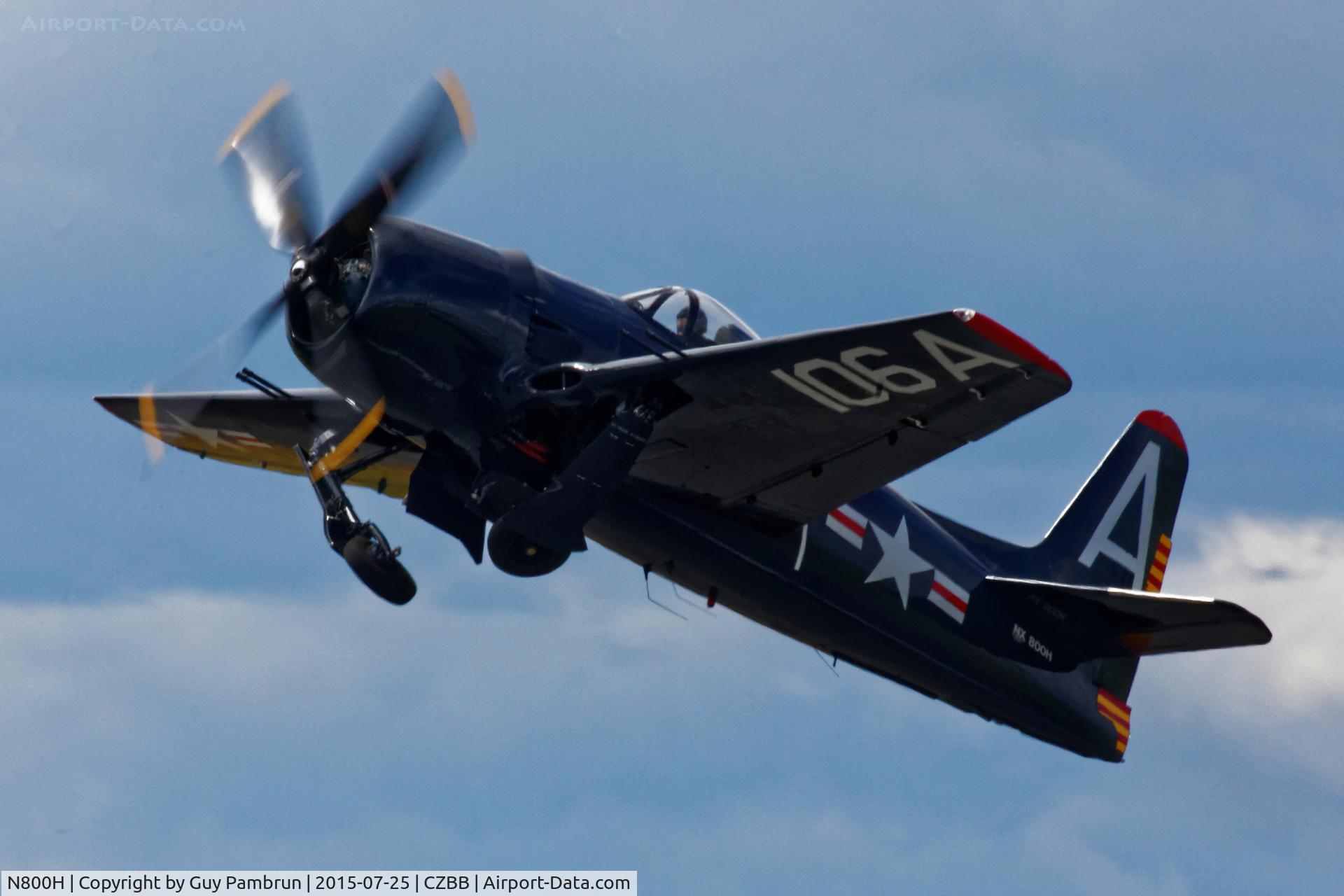 N800H, 1949 Grumman F8F-2 (G58) Bearcat C/N D.1126, Fly-by