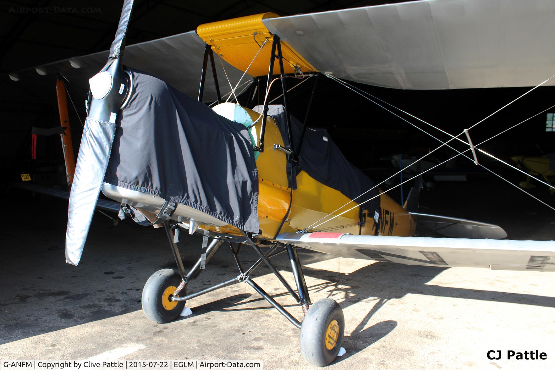 G-ANFM, 1941 De Havilland DH-82A Tiger Moth II C/N 83604, Hangared at White Waltham EGLM