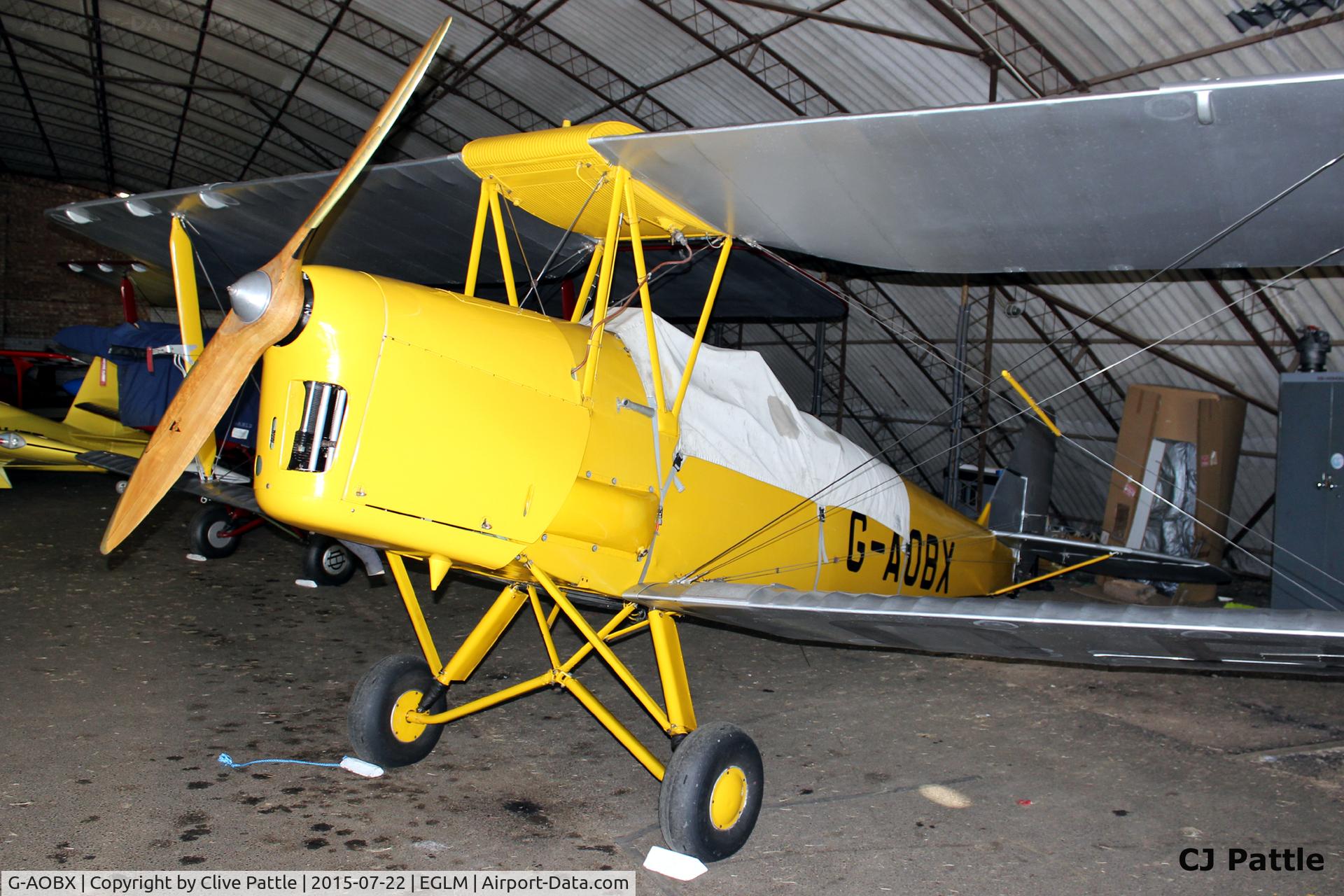 G-AOBX, 1940 De Havilland DH-82A Tiger Moth II C/N 83653, Hangared at White Waltham EGLM