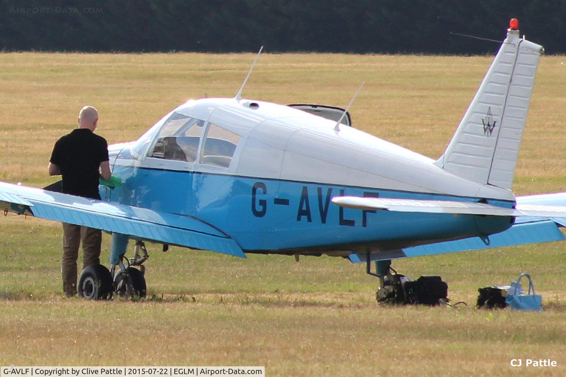 G-AVLF, 1967 Piper PA-28-140 Cherokee C/N 28-23268, Preparing for flight at White Waltham EGLM