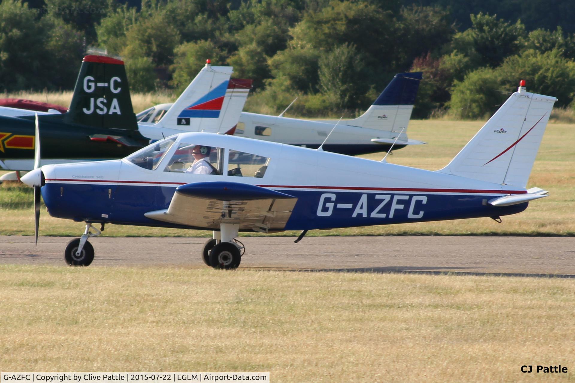 G-AZFC, 1971 Piper PA-28-140 Cherokee C/N 28-7125486, In action at White Waltham EGLM