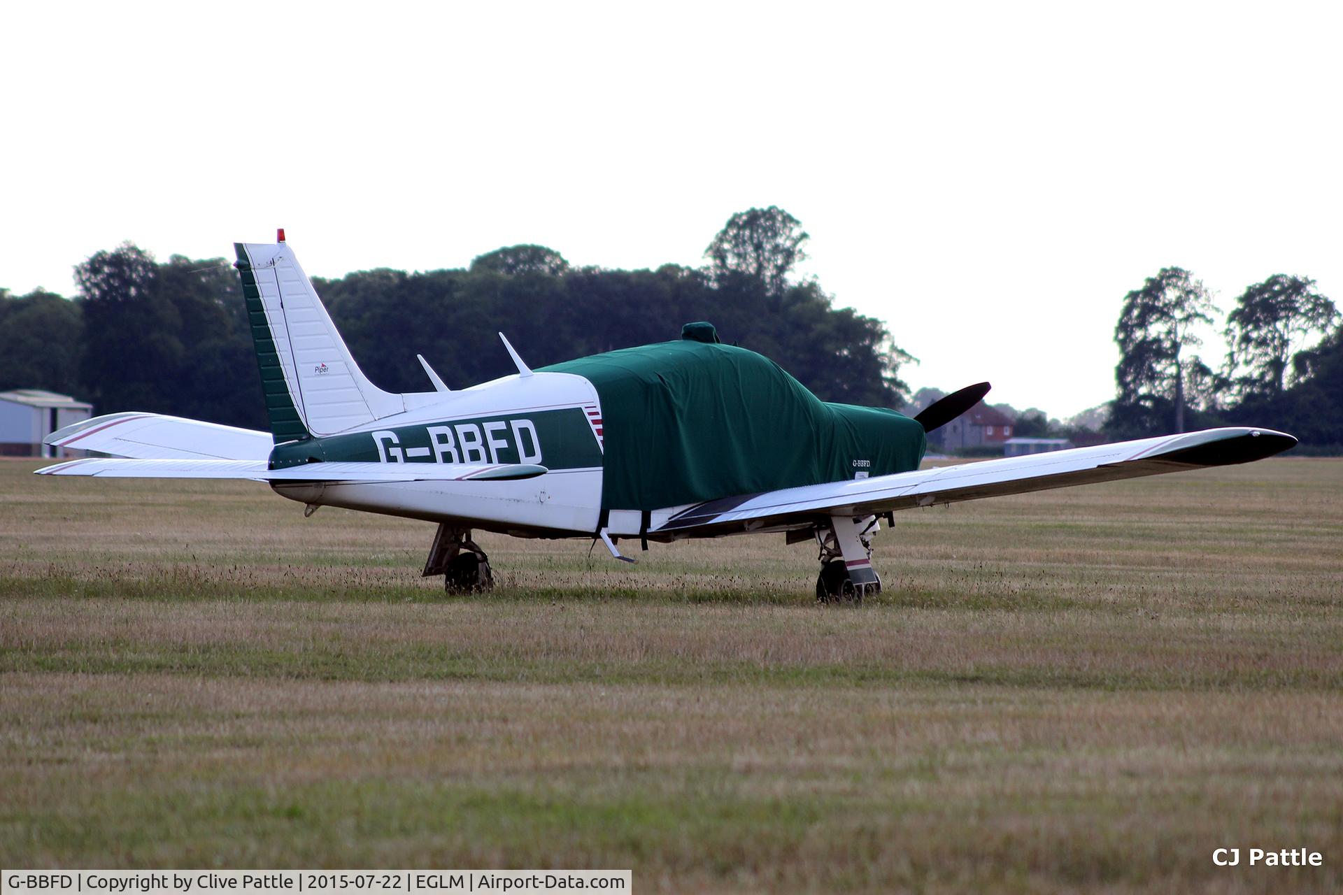 G-BBFD, 1973 Piper PA-28R-200-2 Cherokee Arrow II C/N 28R-7335342, Parked at White Waltham EGLM