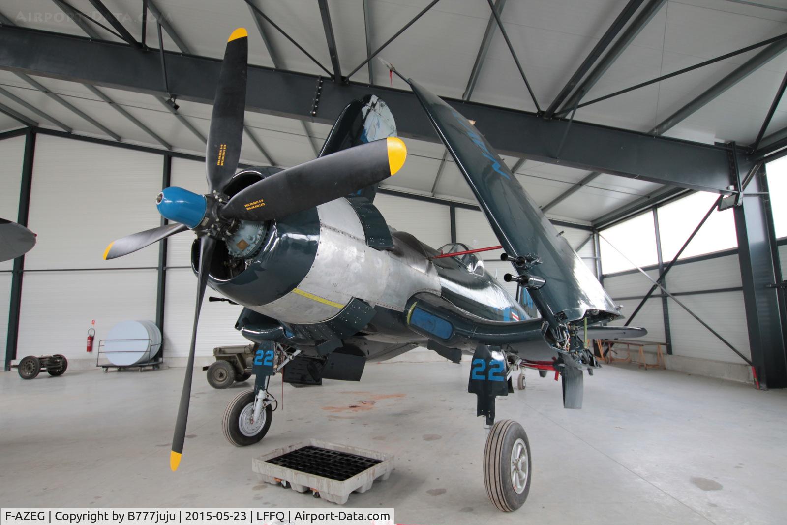 F-AZEG, 1944 Vought F4U-5NL Corsair C/N 124-724, under restoration