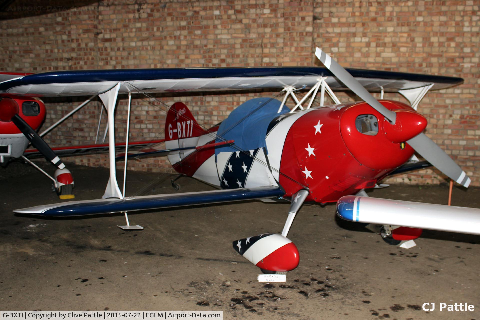 G-BXTI, 1971 Pitts S-1S Special C/N NP1, Hangared at White Waltham EGLM