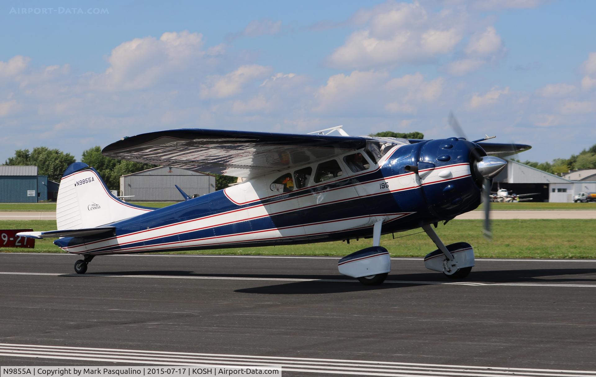 N9855A, 1950 Cessna 195A C/N 7548, Cessna 195A