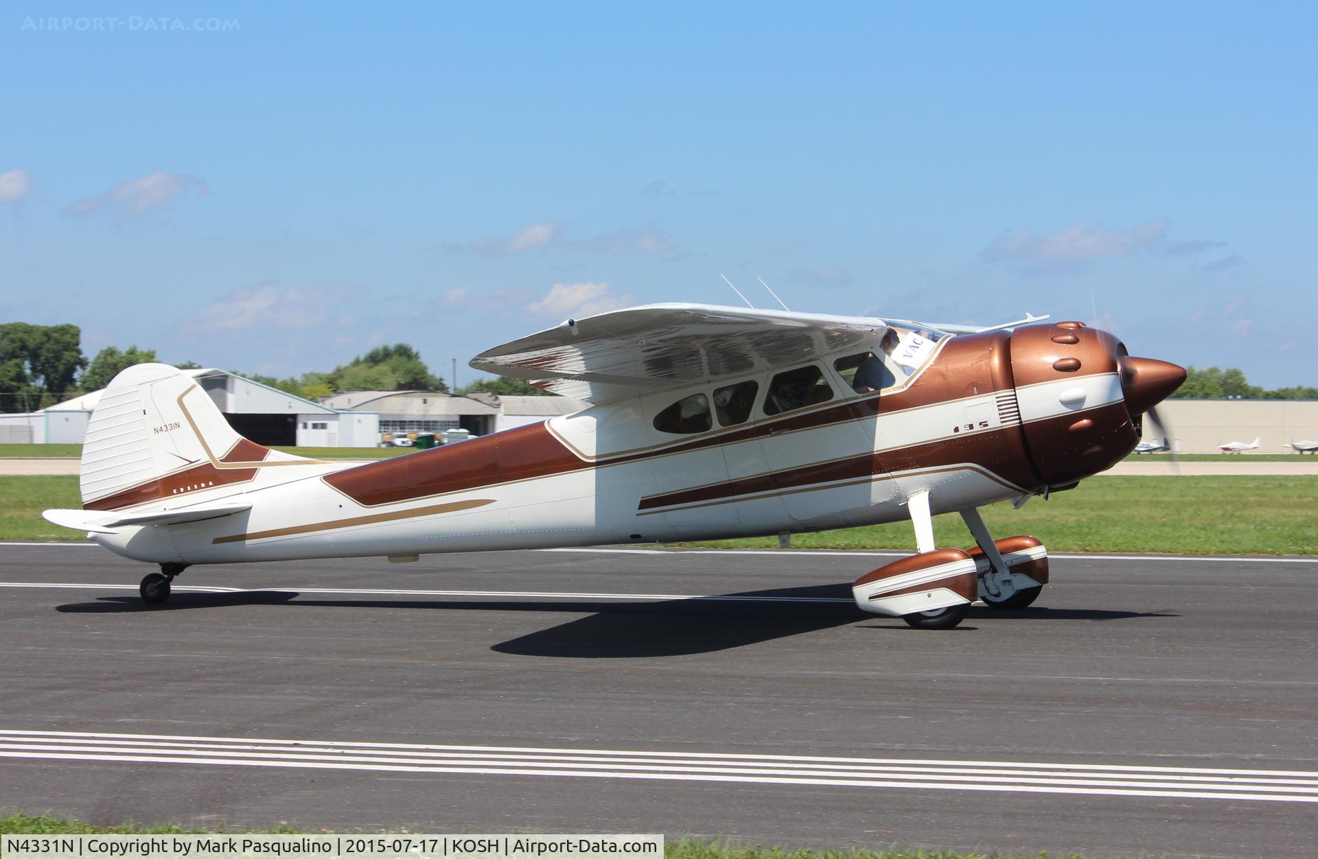 N4331N, 1947 Cessna 195 C/N 7078, Cessna 195