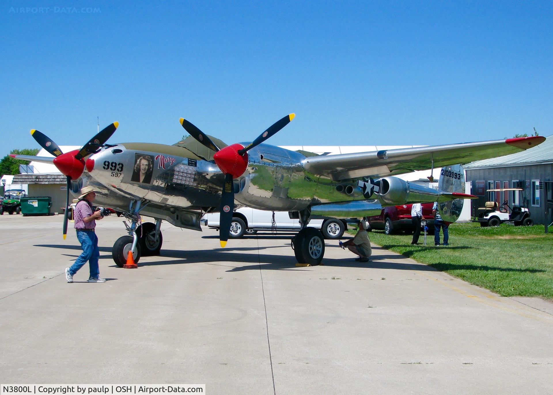 N3800L, 1945 Lockheed P-38L-5-LO Lightning C/N 422-8342, At AirVenture