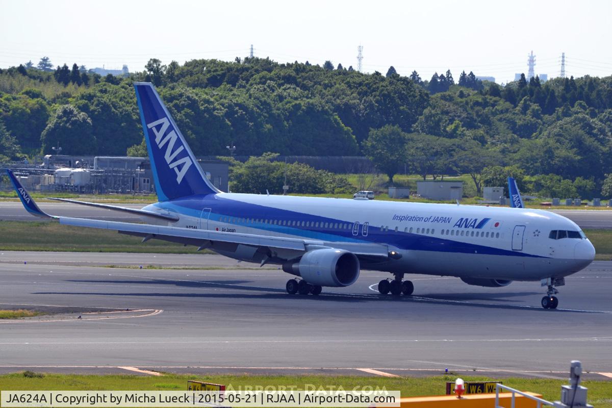 JA624A, 2011 Boeing 767-381/ER C/N 40895, At Narita