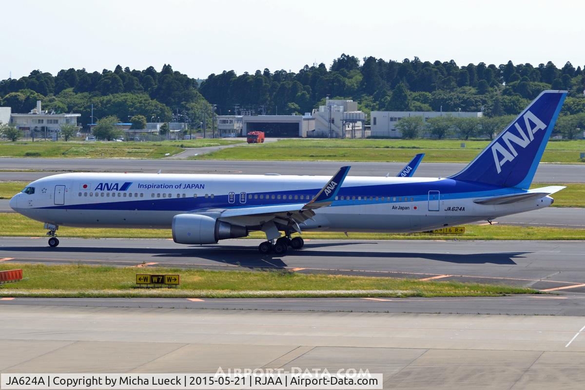 JA624A, 2011 Boeing 767-381/ER C/N 40895, At Narita