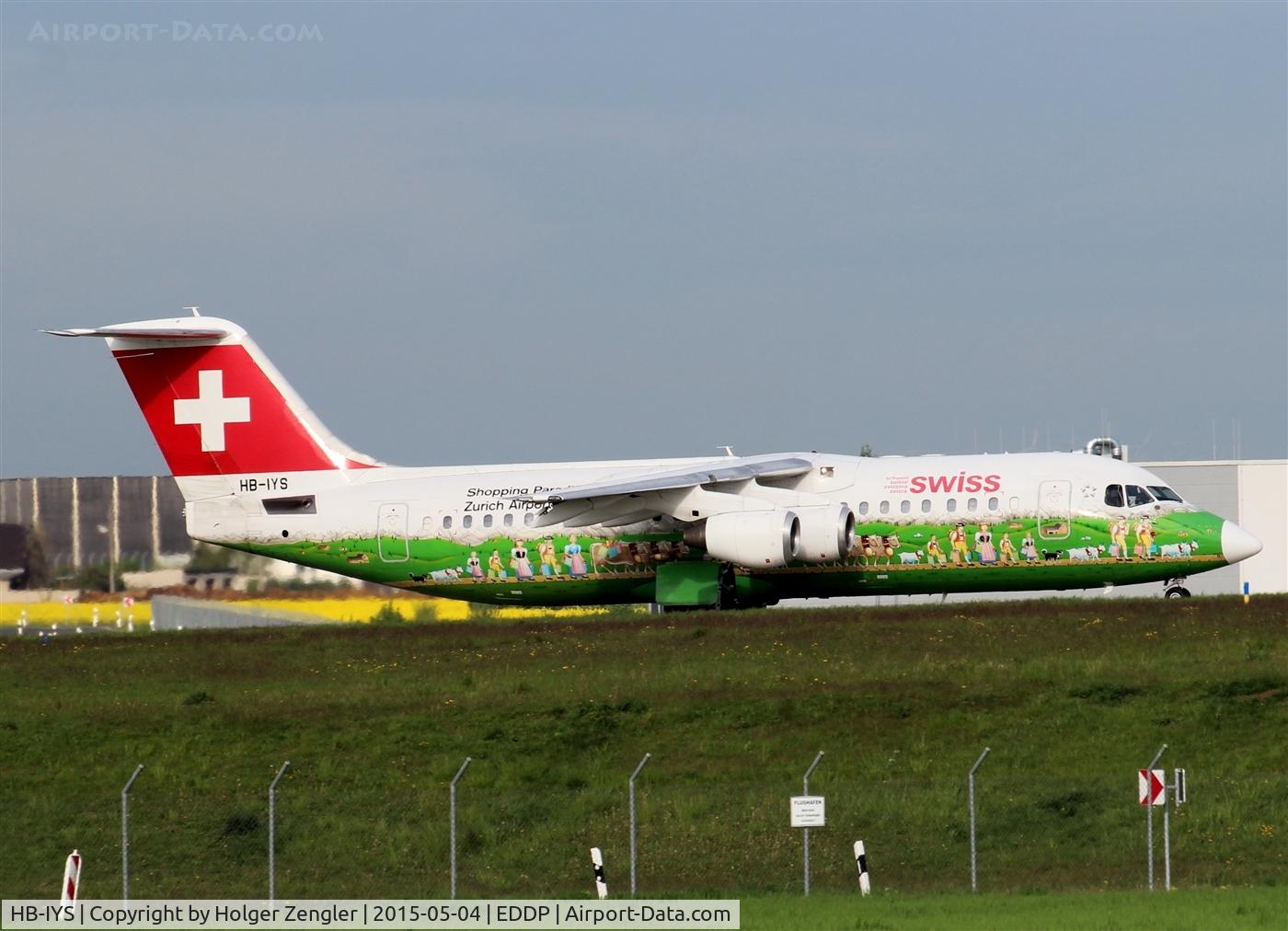 HB-IYS, 2001 British Aerospace Avro 146-RJ100 C/N E3381, What a beautiful morning at twy echo...