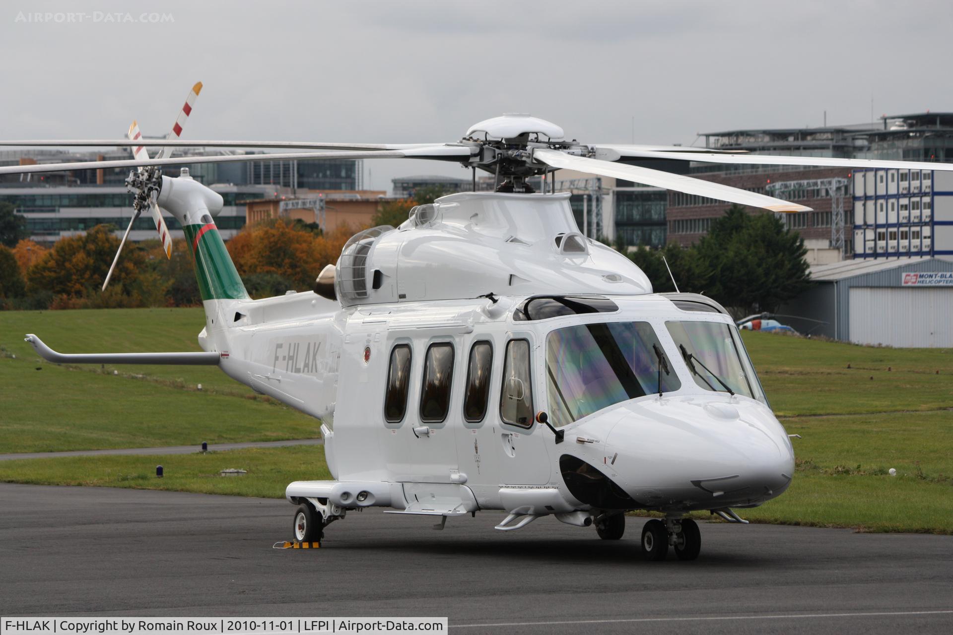 F-HLAK, 2010 AgustaWestland AW-139 C/N 31269, Parked