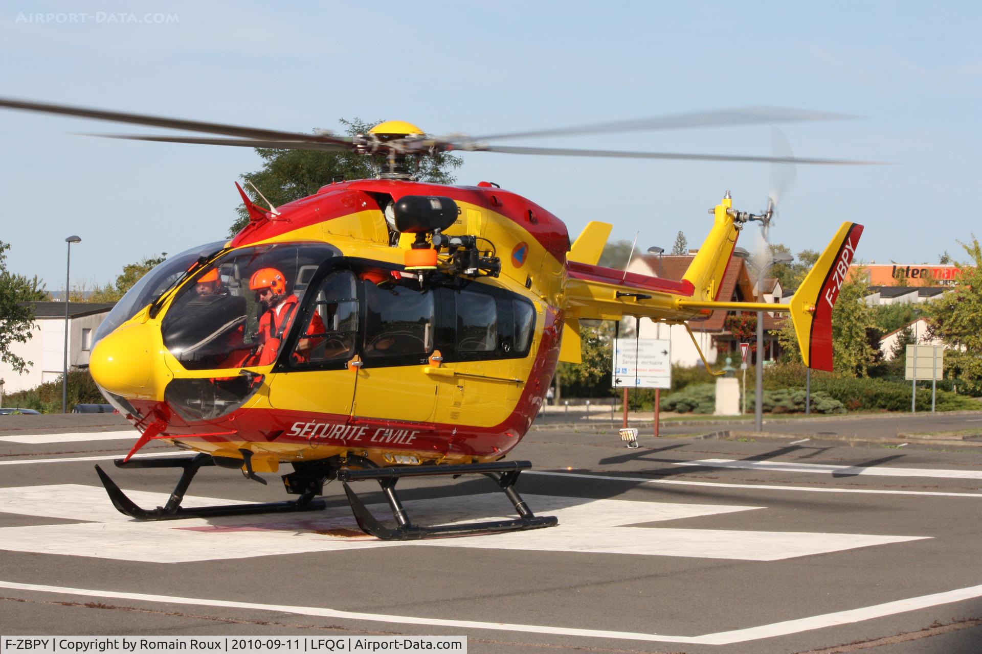 F-ZBPY, Eurocopter-Kawasaki EC-145 (BK-117C-2) C/N 9050, Parked