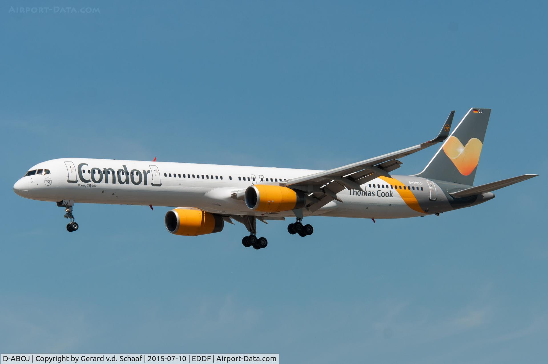 D-ABOJ, 2000 Boeing 757-330 C/N 29019, Frankfurt, July 2015