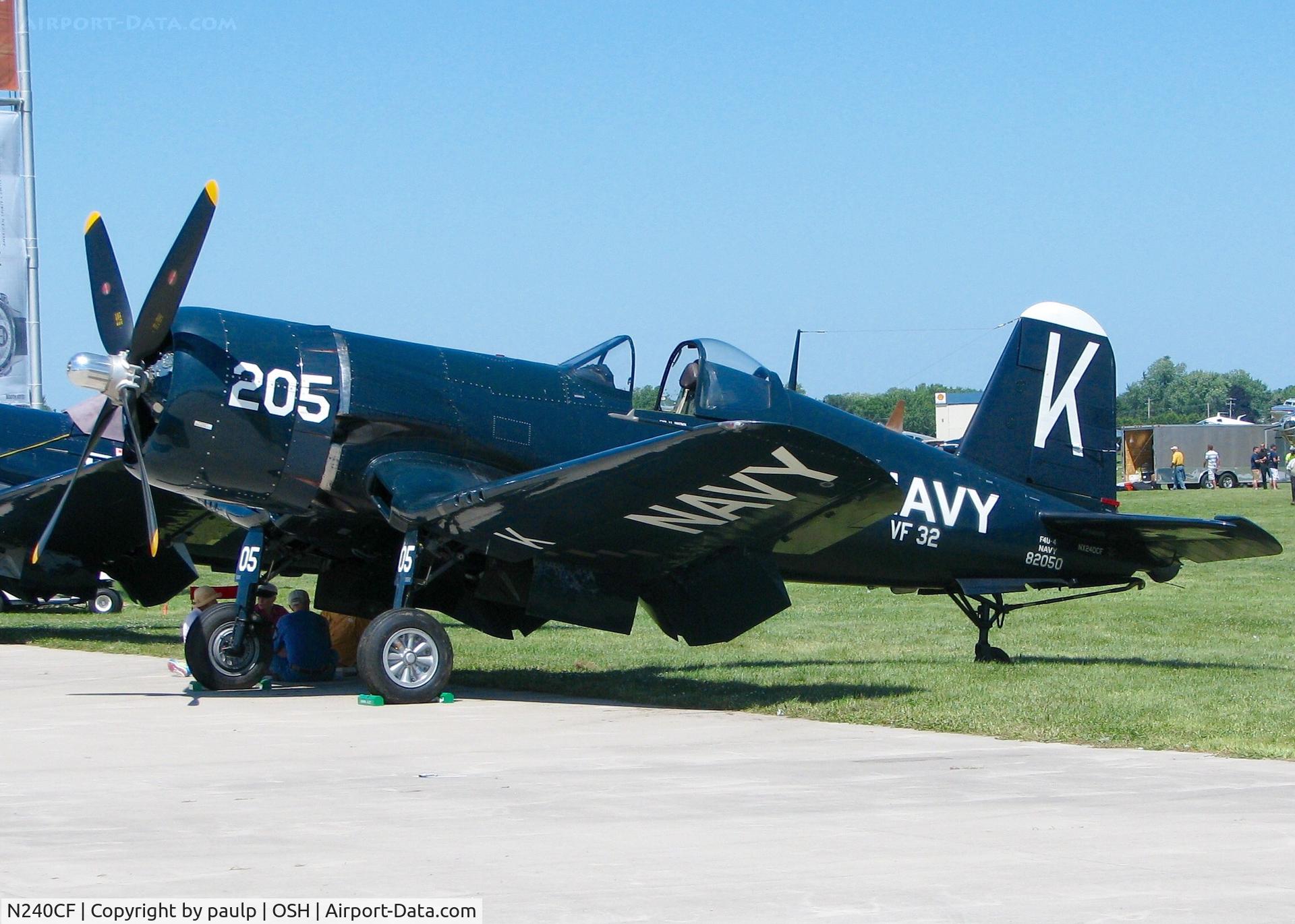 N240CF, 1945 Vought F4U-4 Corsair C/N 9513, At AirVenture