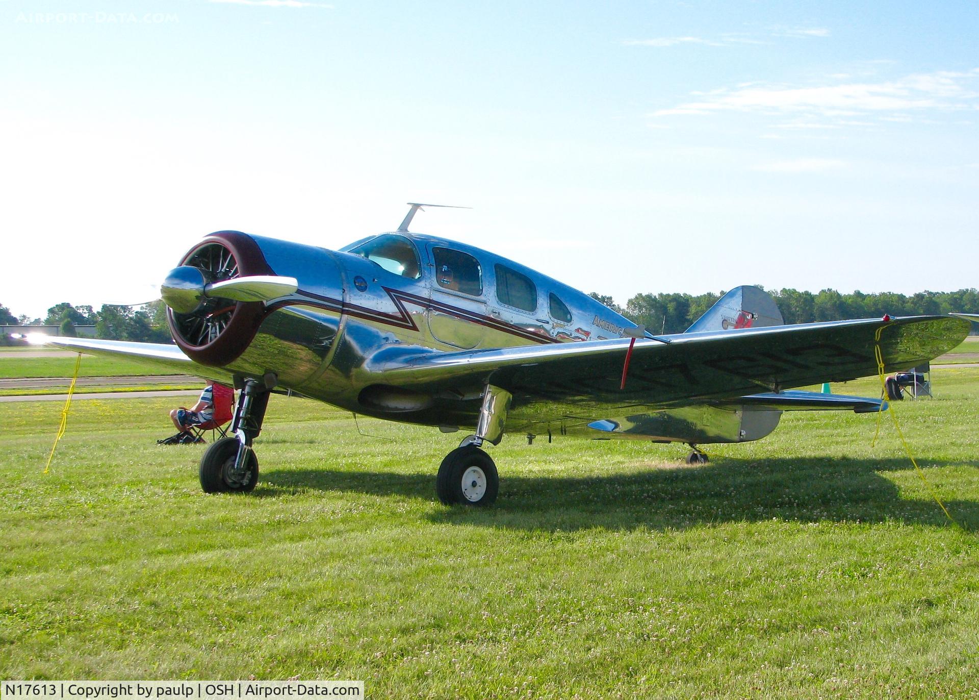 N17613, 1937 Spartan 7W Executive C/N 12, At AirVenture