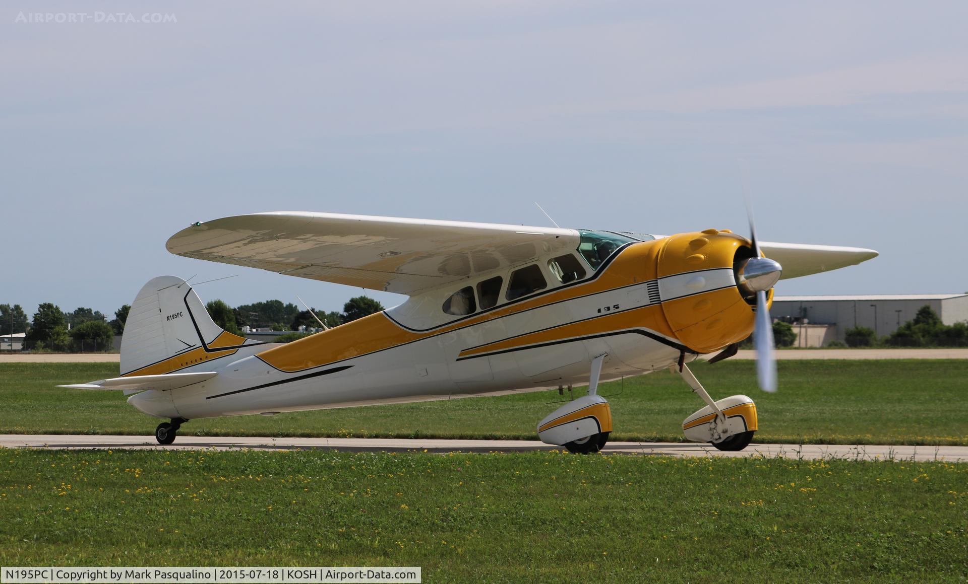 N195PC, 1954 Cessna 195B Businessliner C/N 16140, Cessna 195B