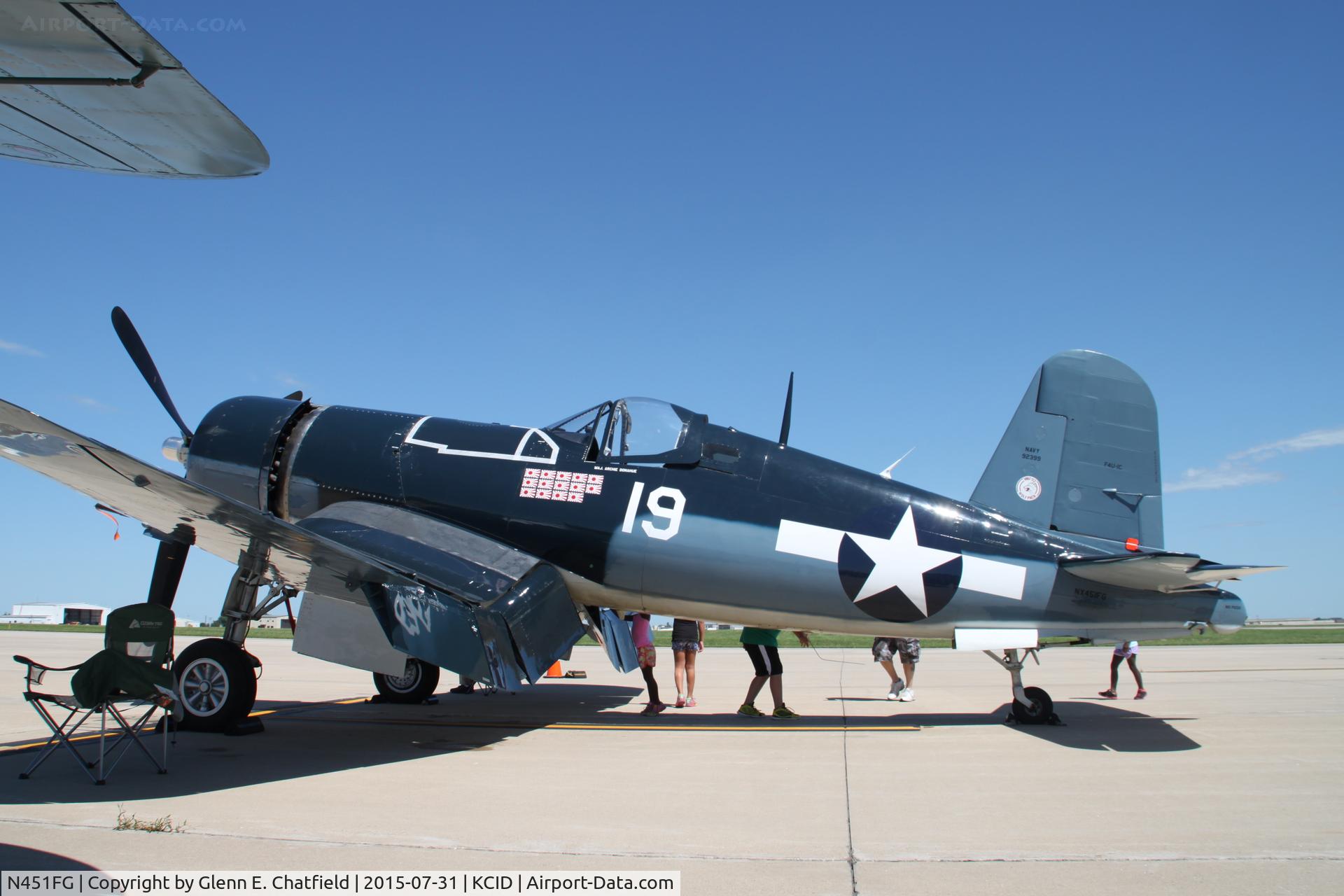 N451FG, 1945 Goodyear FG-1D Corsair C/N 3660, Parked for display