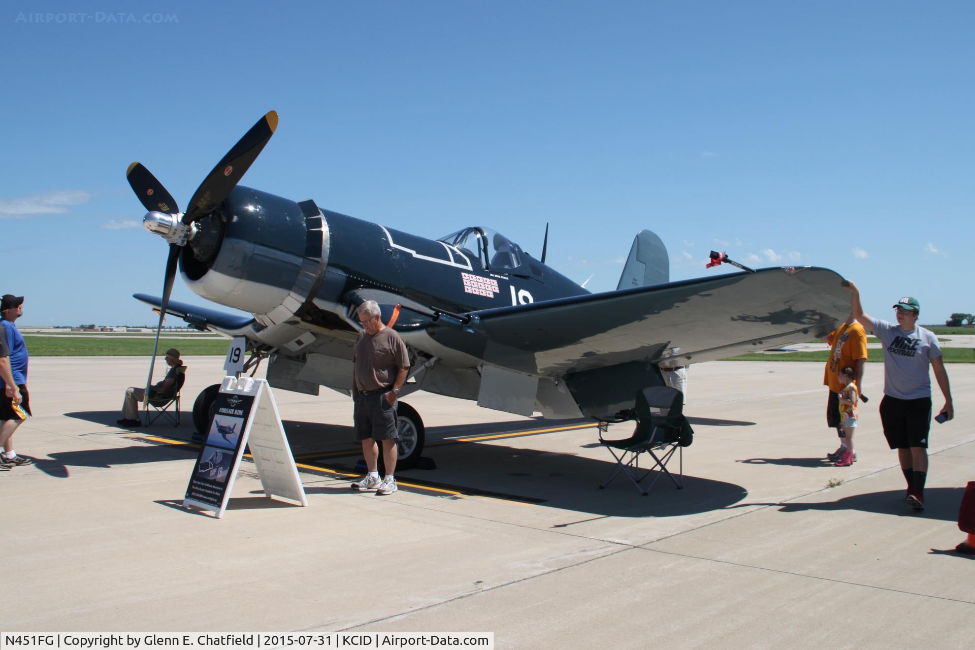 N451FG, 1945 Goodyear FG-1D Corsair C/N 3660, Parked for display