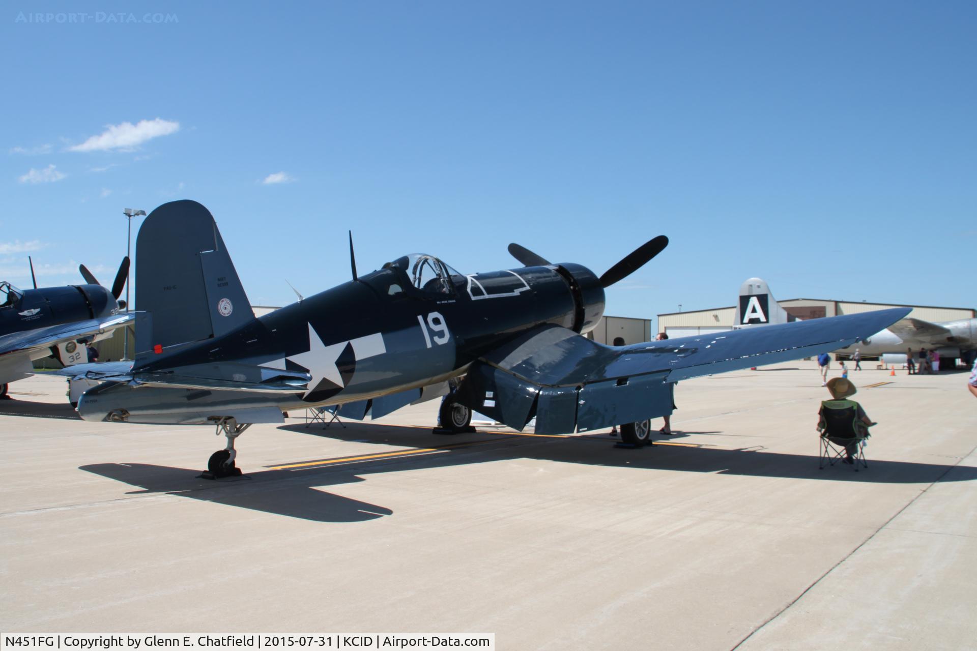 N451FG, 1945 Goodyear FG-1D Corsair C/N 3660, Parked for display