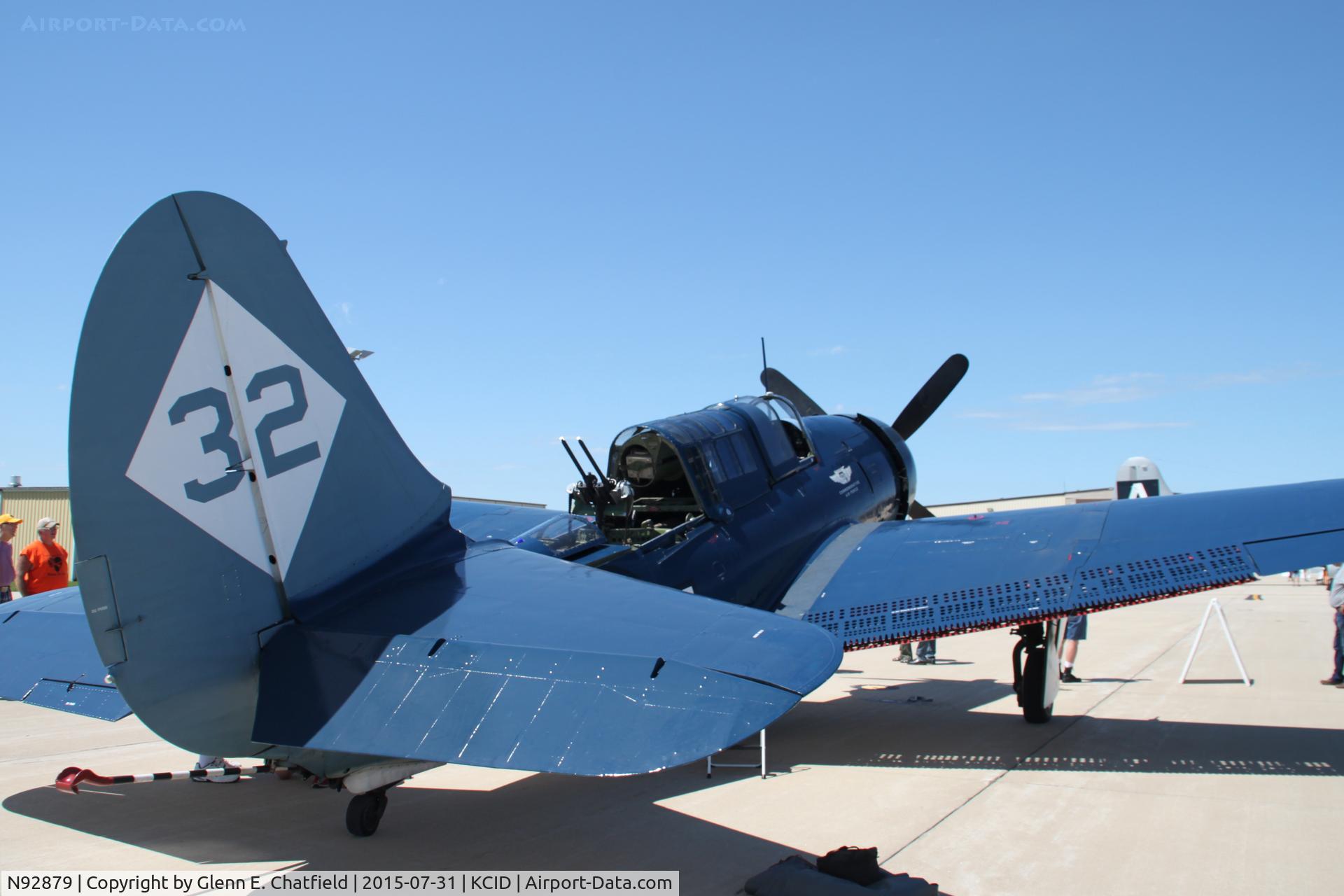 N92879, 1944 Curtiss SB2C-5 Helldiver C/N 83725, Parked for display