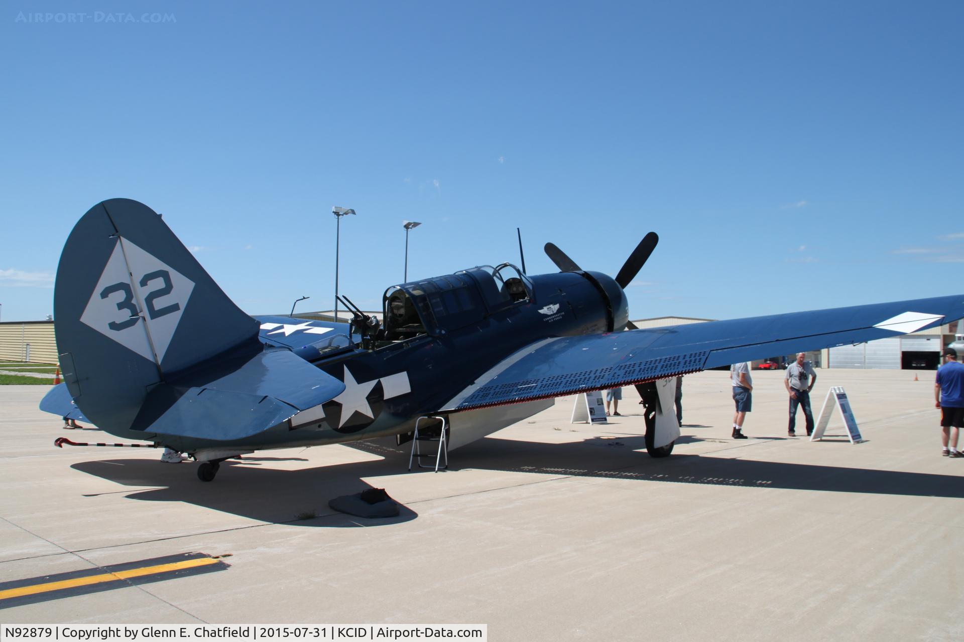 N92879, 1944 Curtiss SB2C-5 Helldiver C/N 83725, Parked for display