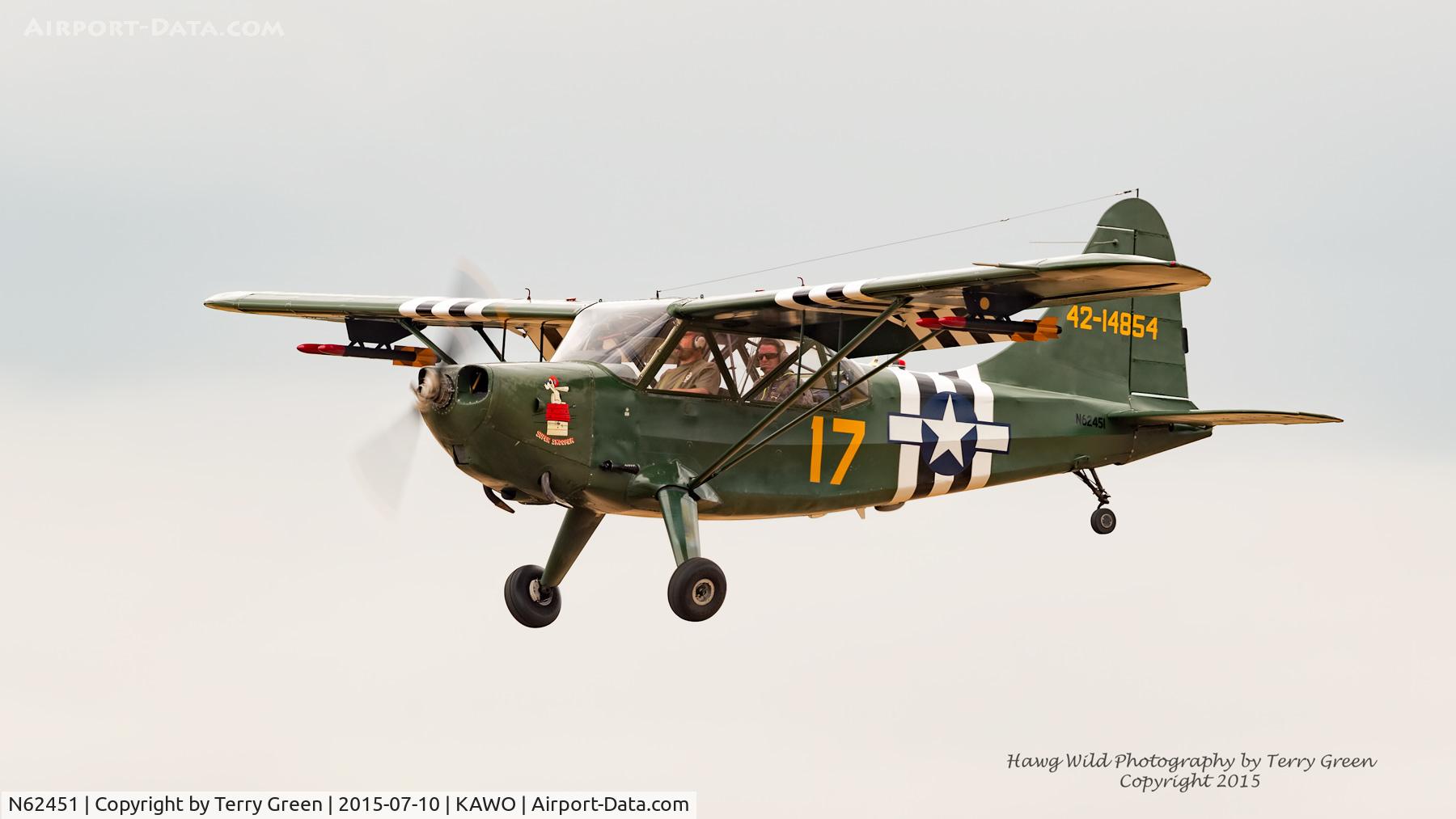 N62451, 1942 Stinson L-5 Sentinel C/N 42-14854, 2015 Arlington Fly-In