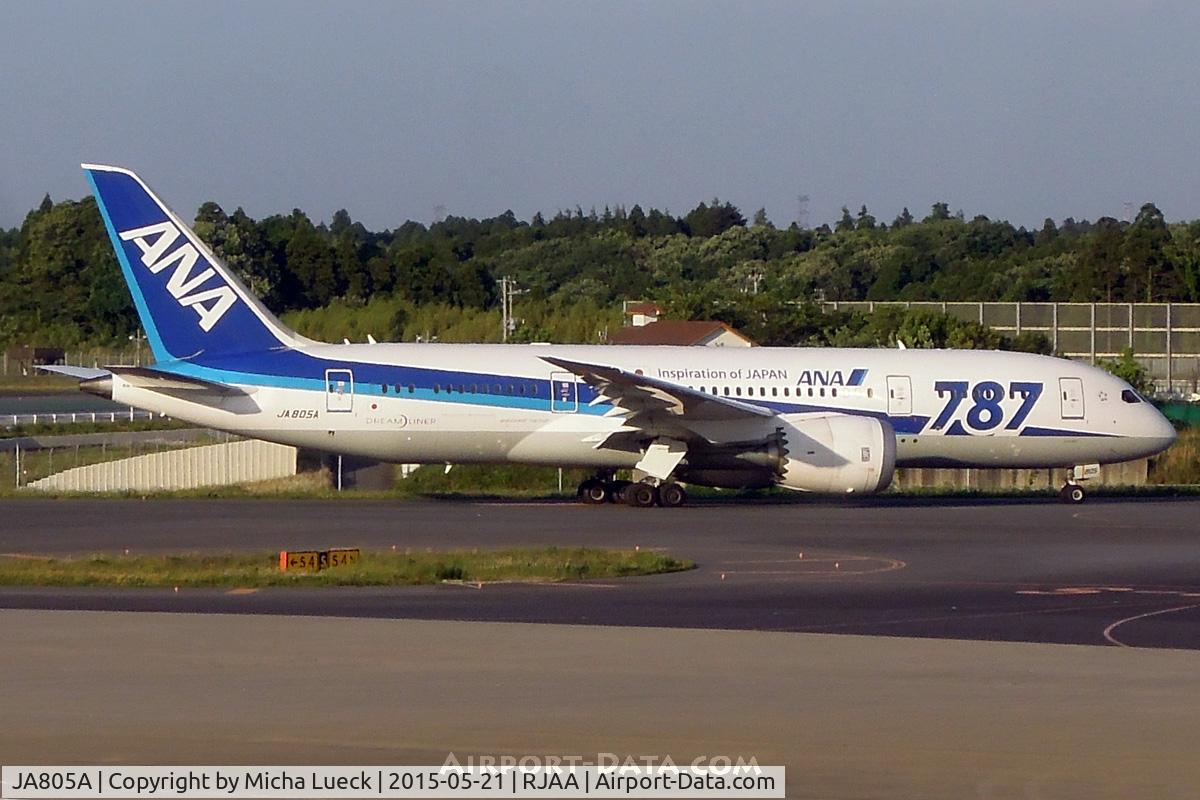 JA805A, 2010 Boeing 787-8 Dreamliner C/N 34514, At Narita