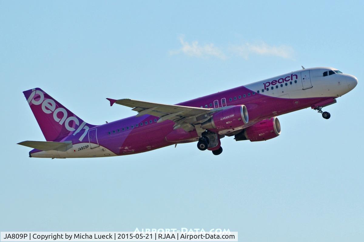 JA809P, 2013 Airbus A320-214 C/N 5640, At Narita