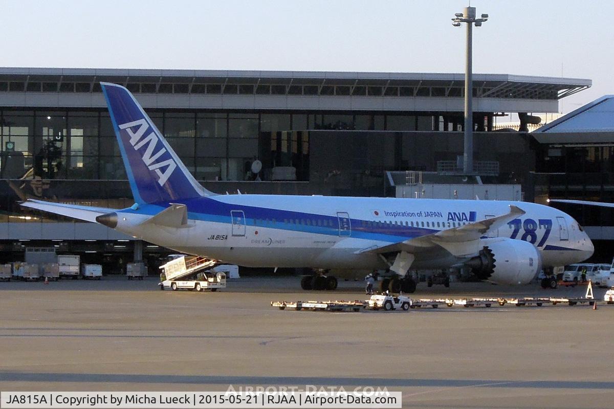 JA815A, 2012 Boeing 787-8 Dreamliner C/N 40899, At Narita