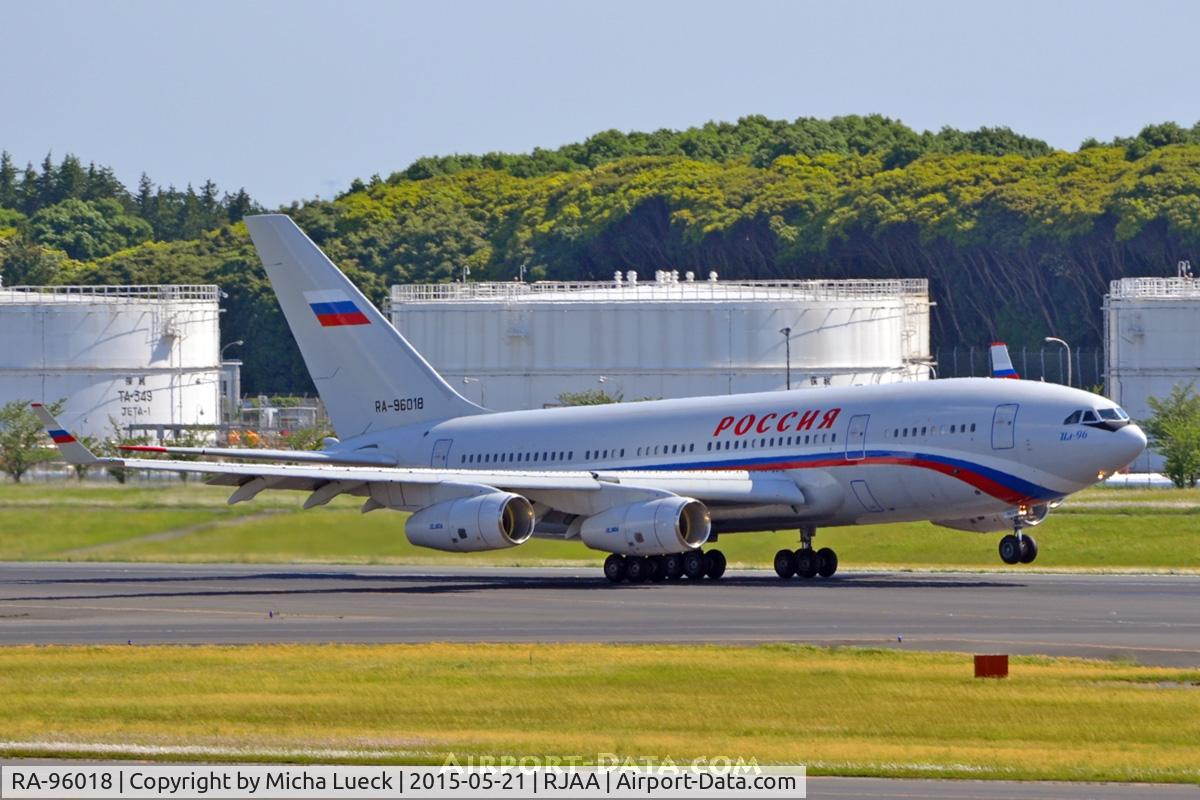 RA-96018, 2007 Ilyushin Il-96-300 C/N 74393202018, At Narita