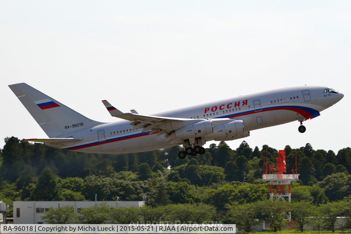 RA-96018, 2007 Ilyushin Il-96-300 C/N 74393202018, At Narita