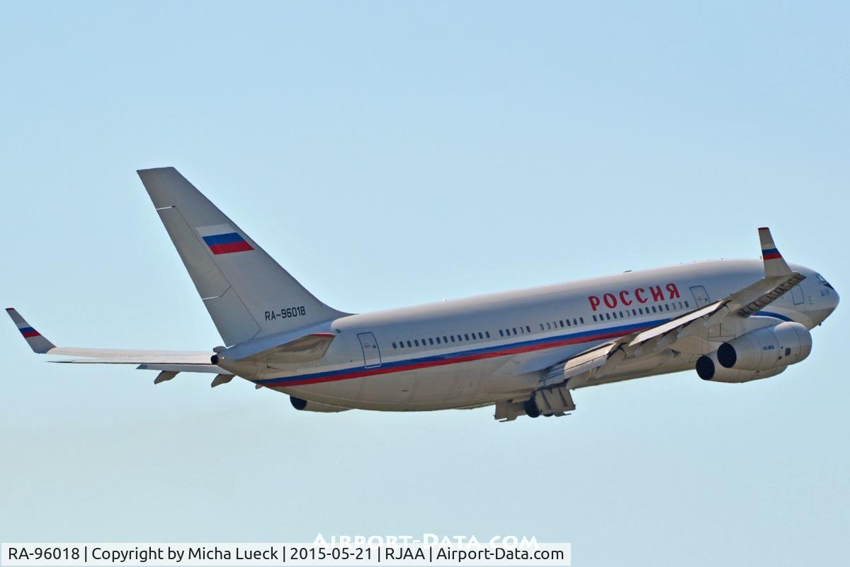 RA-96018, 2007 Ilyushin Il-96-300 C/N 74393202018, At Narita