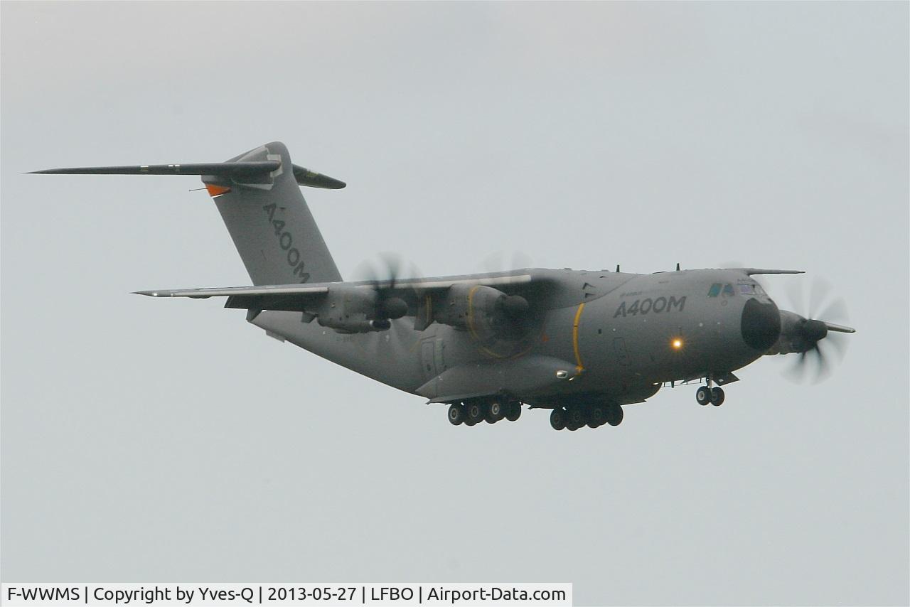 F-WWMS, 2010 Airbus A400M Atlas C/N 003, Airbus Military A-400M Atlas, Short approach Rwy 14R, Toulouse Blagnac Airport (LFBO-TLS)