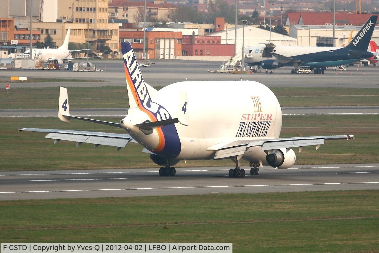 F-GSTD, 1998 Airbus A300B4-608ST Beluga C/N 776, Airbus A300-605ST Beluga, Landing Rwy 14R, Toulouse Blagnac Airport (LFBO-TLS)