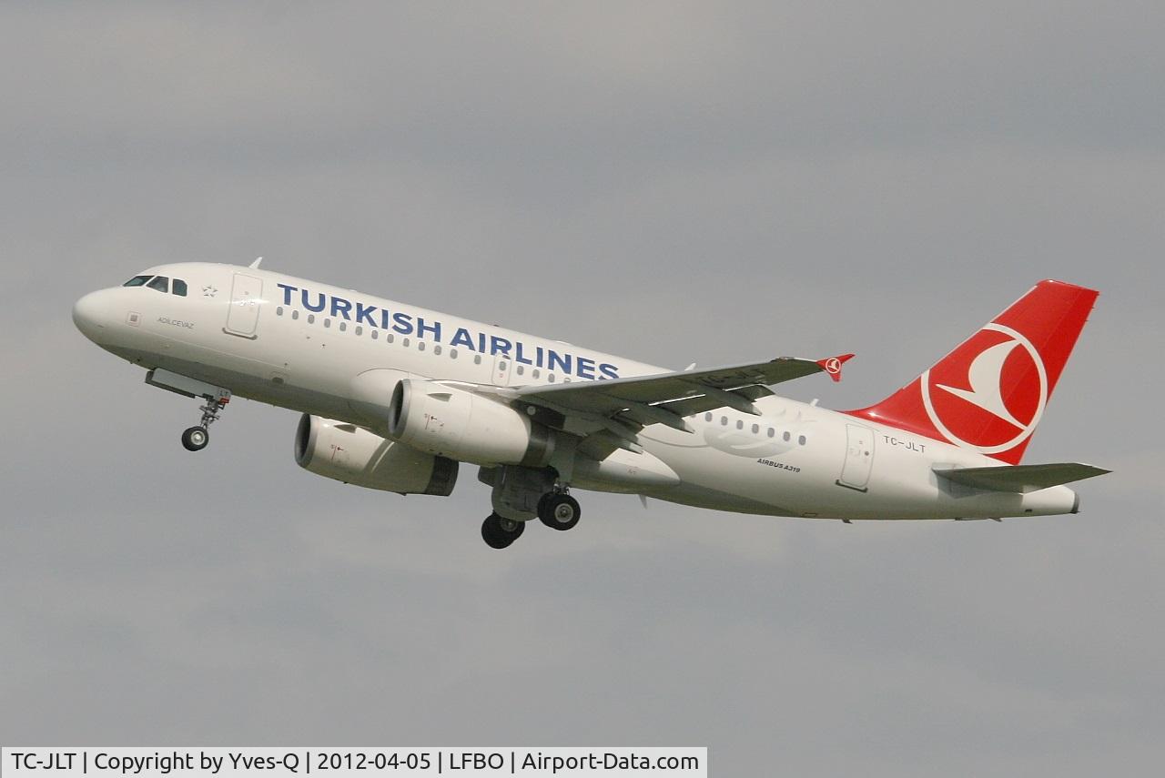 TC-JLT, 2011 Airbus A319-132 C/N 4665, Airbus A319-132, Take off rwy 32L, Toulouse Blagnac Airport (LFBO-TLS)