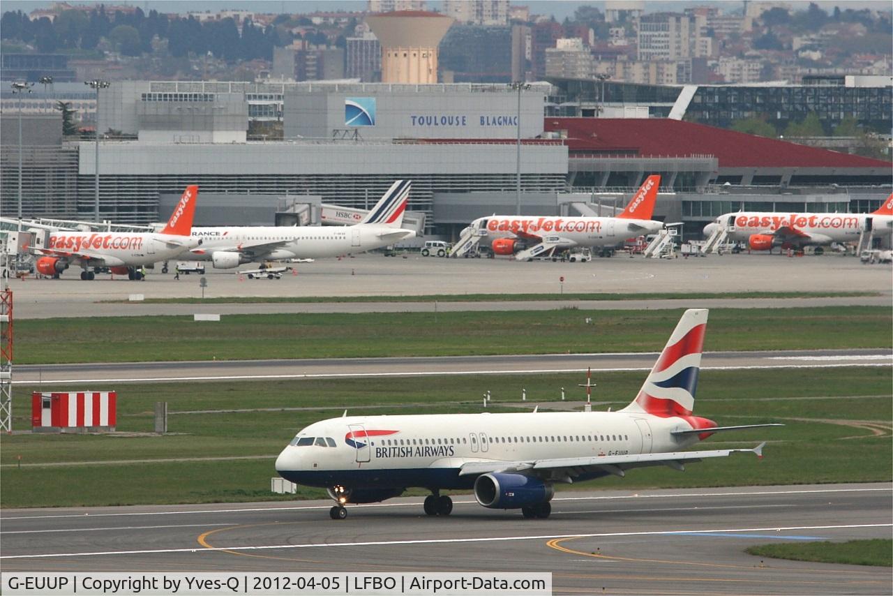 G-EUUP, 2003 Airbus A320-232 C/N 2038, Airbus A320-232, Landing rwy 32L, Toulouse-Blagnac Airport (LFBO-TLS)