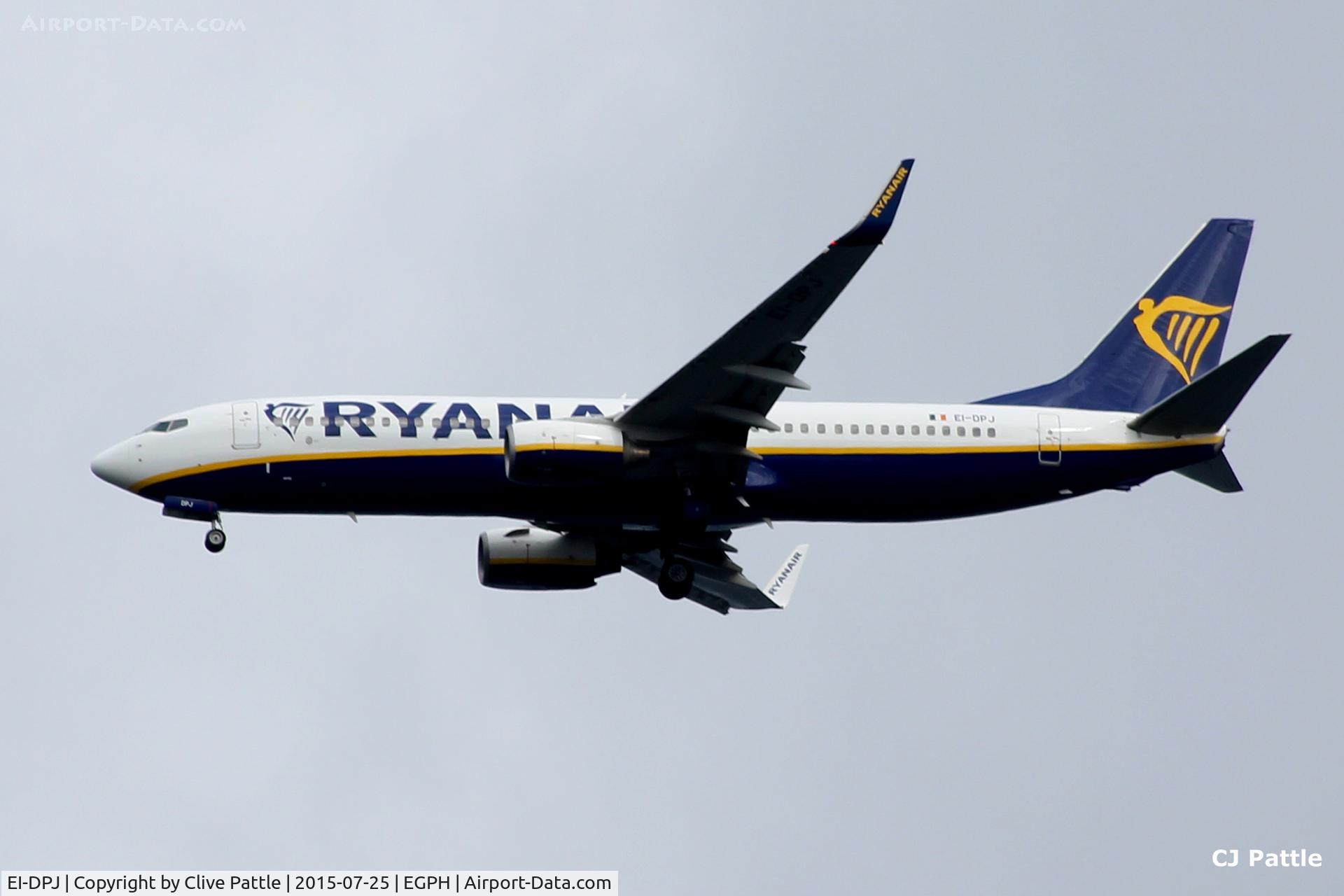 EI-DPJ, 2007 Boeing 737-8AS C/N 33609, In action at Edinburgh EGPH