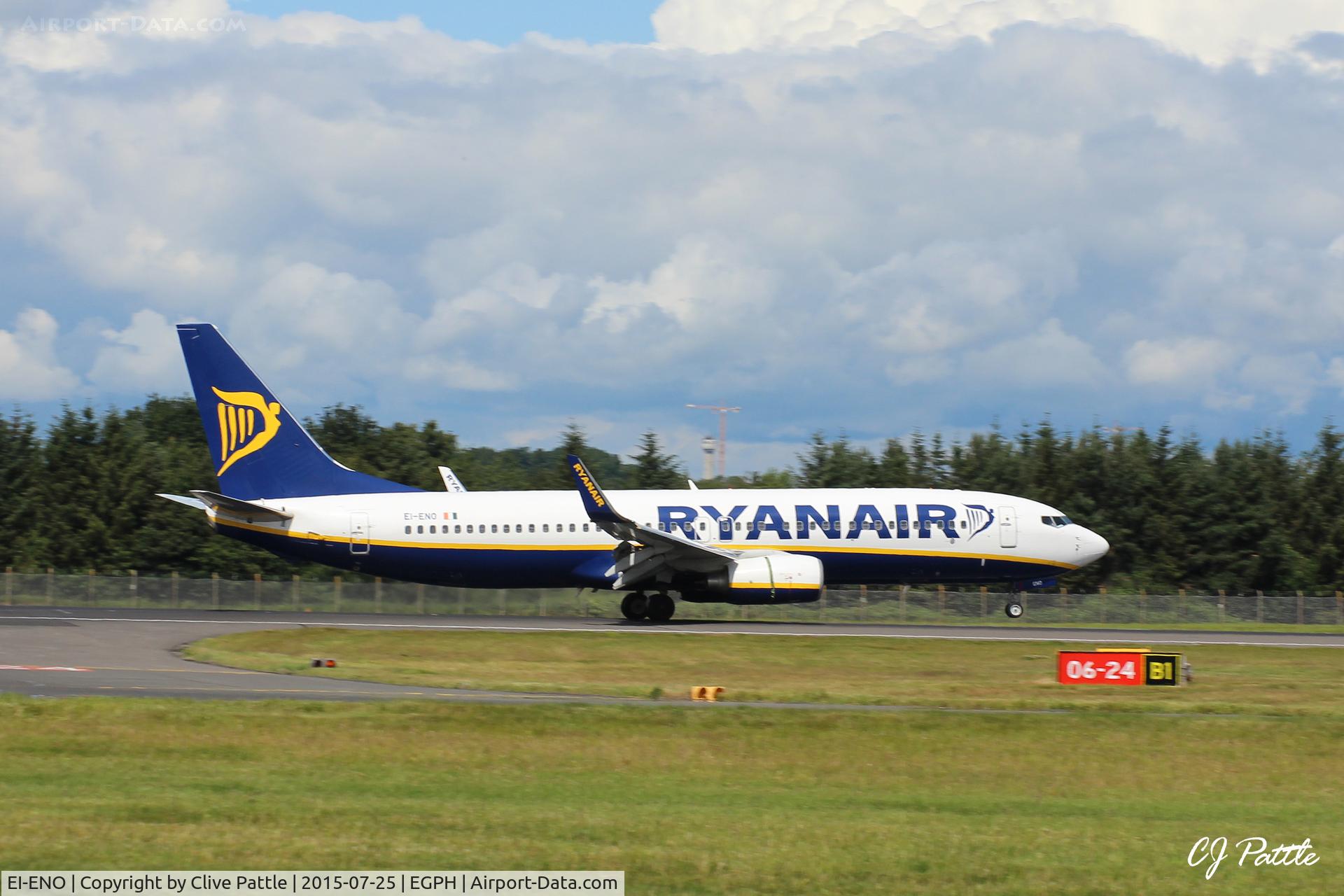 EI-ENO, 2010 Boeing 737-8AS C/N 40302, Ryanair action at Edinburgh EGPH