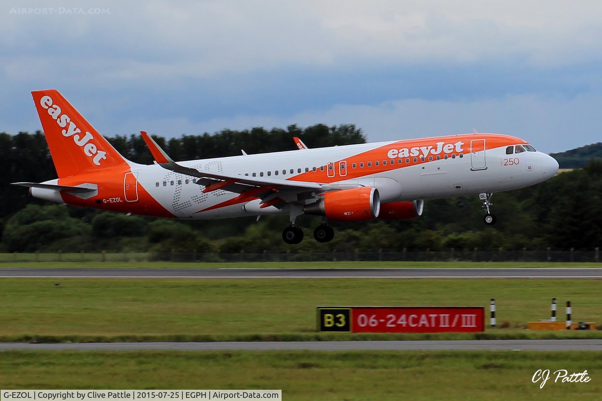 G-EZOL, 2015 Airbus A320-214 C/N 6572, Easy at Edinburgh EGPH