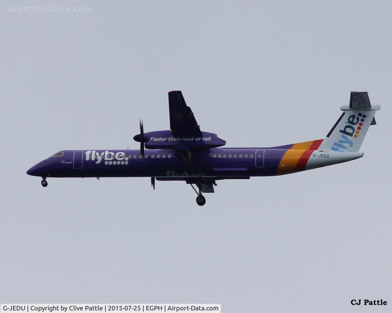 G-JEDU, 2004 De Havilland Canada DHC-8-402Q Dash 8 C/N 4089, Landing at Edinburgh EGPH