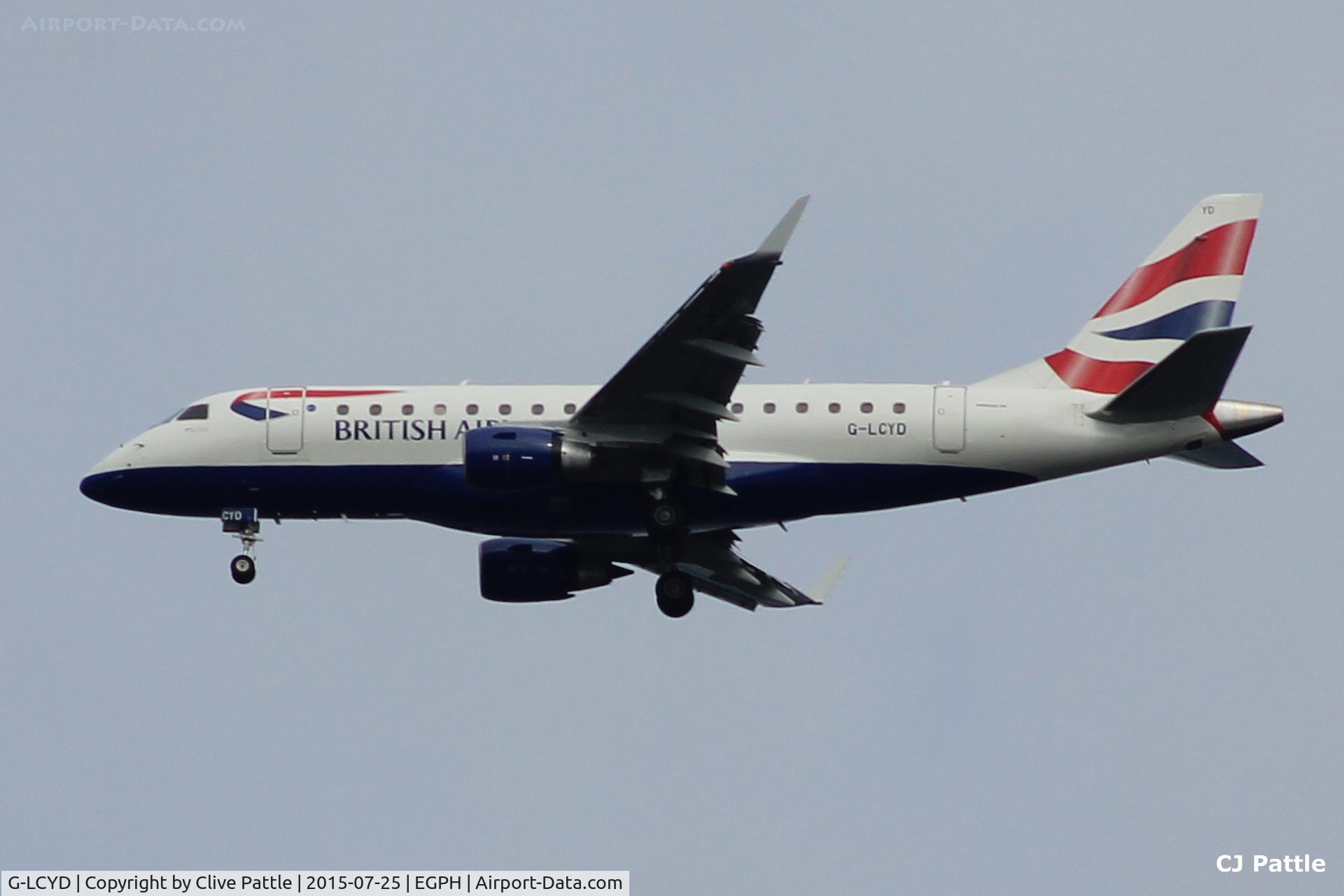 G-LCYD, 2009 Embraer 170STD (ERJ-170-100STD) C/N 17000294, BA in action at Edinburgh EGPH
